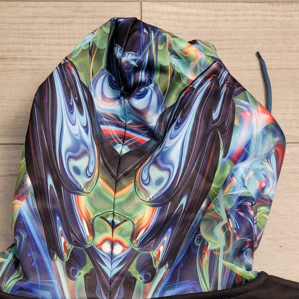 Johnathan Singer x Many Visions Threshold Consciousness Dripper Hoodie XL Tipper - Picture 12 of 16